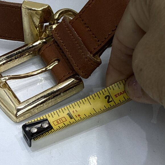 (H) VTG Express Compagnie Internationale beltmade of genuine camel leather, Sz M main image 9